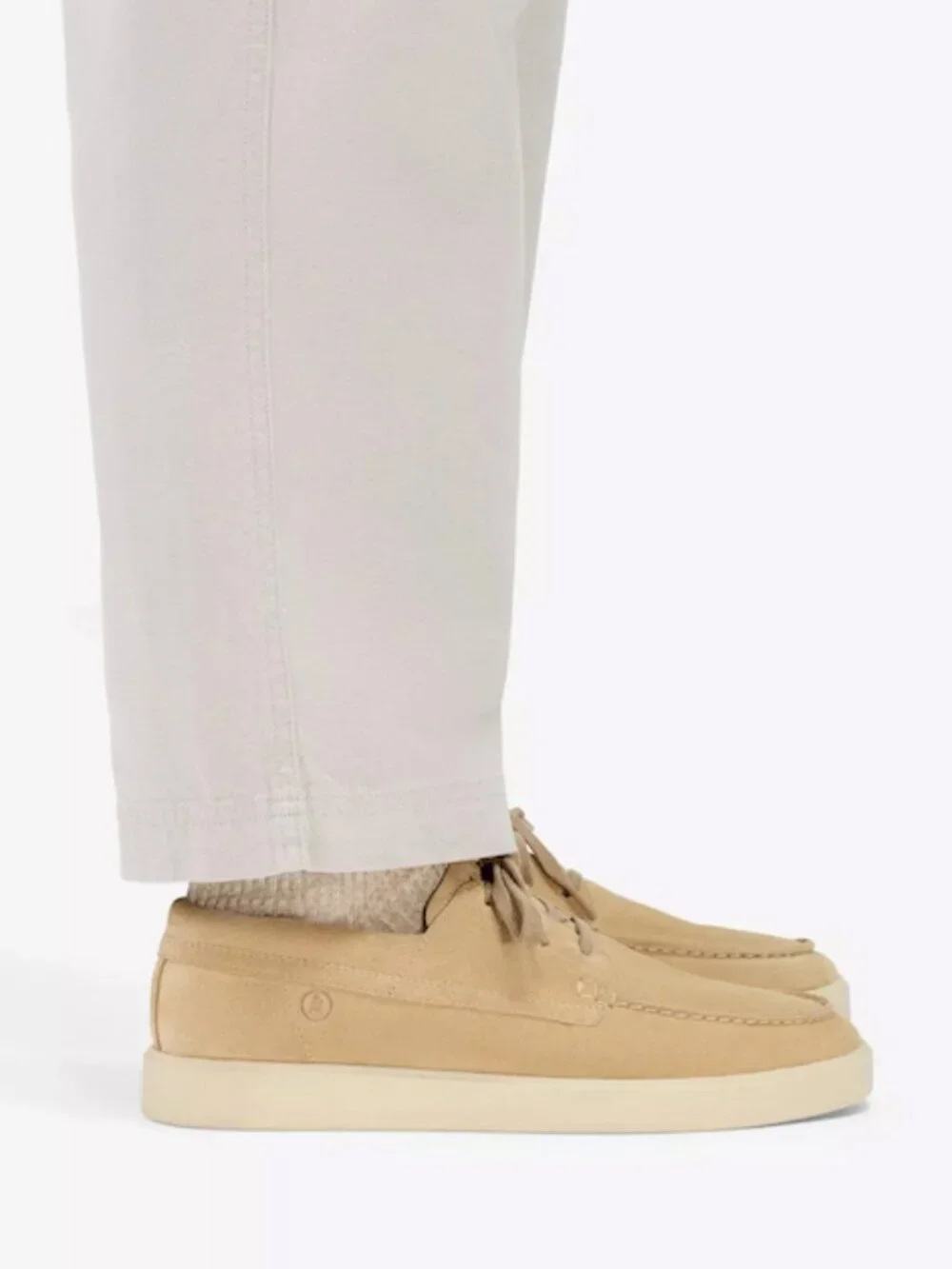 Clarks Dark Sand Suede Boat Shoes in Size 10
